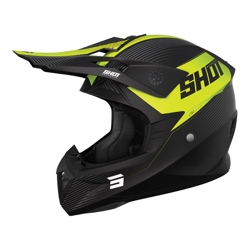 SHOT PULSE HELMET LINE NEON YELLOW MATT L (A08-21D1-B03-10)