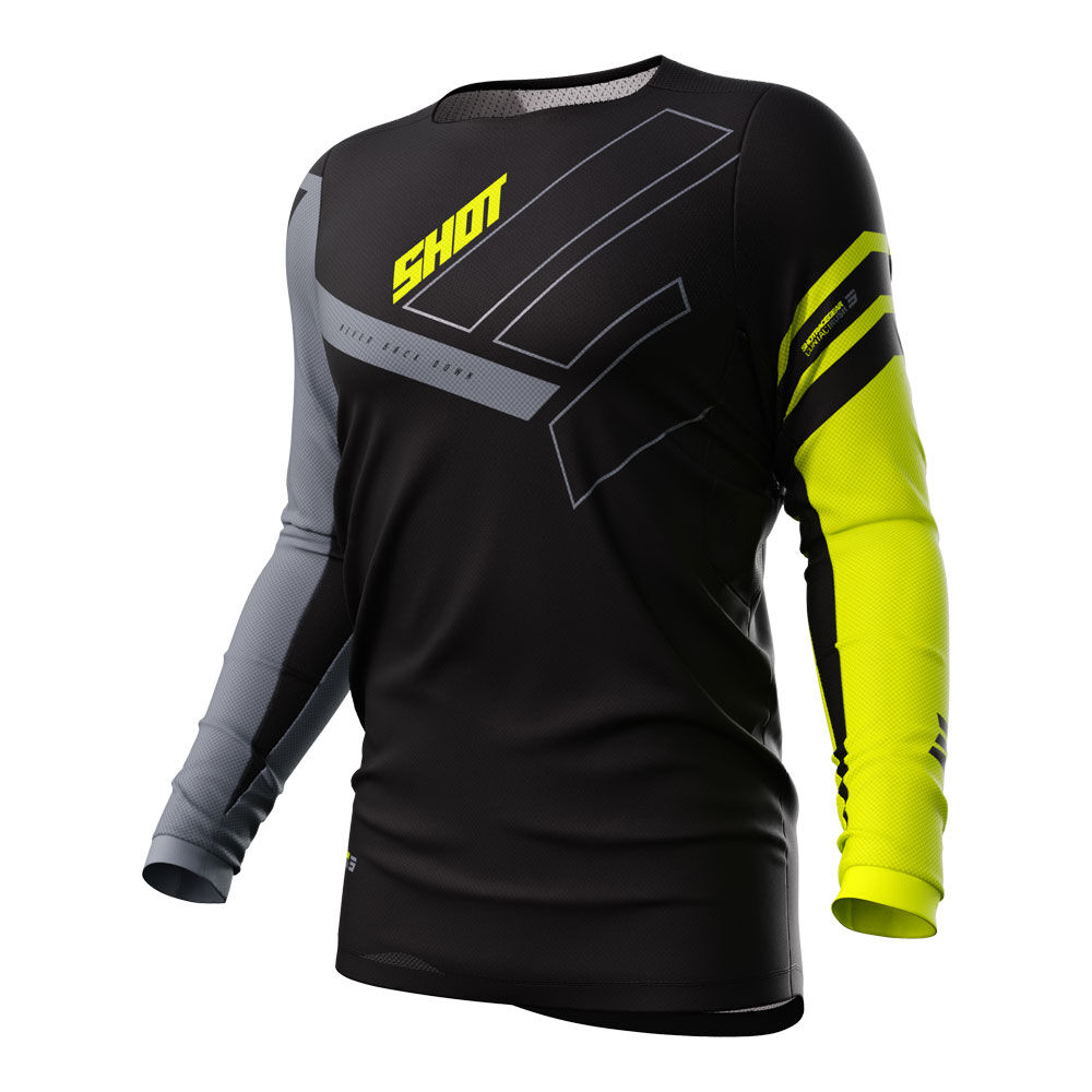 SHOT CONTACT JERSEY RUSH NEON YELLOW S