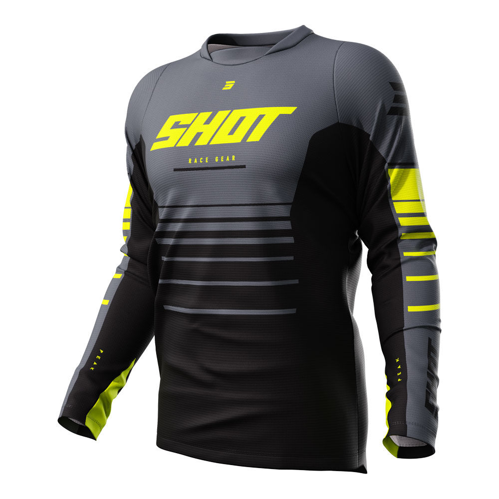 SHOT DEVO JERSEY PEAK NEON YELLOW L