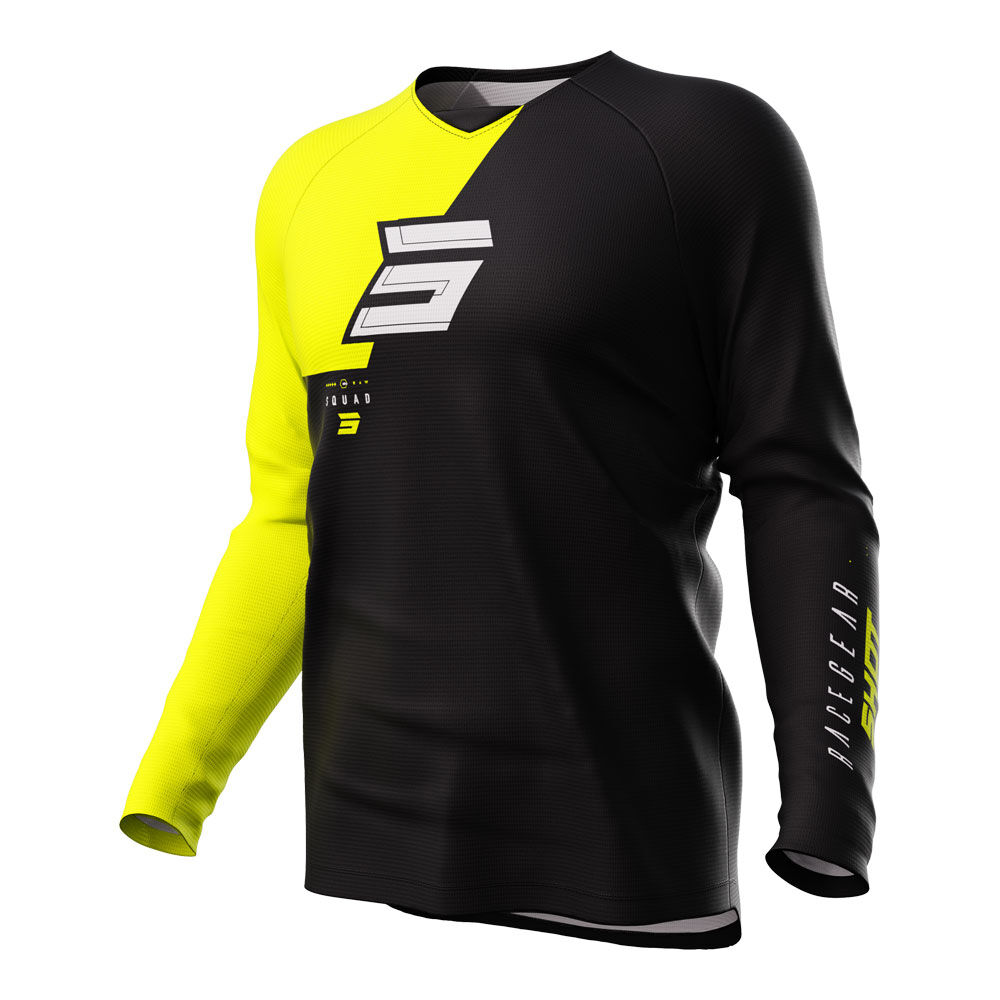 SHOT RAW JERSEY SQUAD NEON YELLOW S