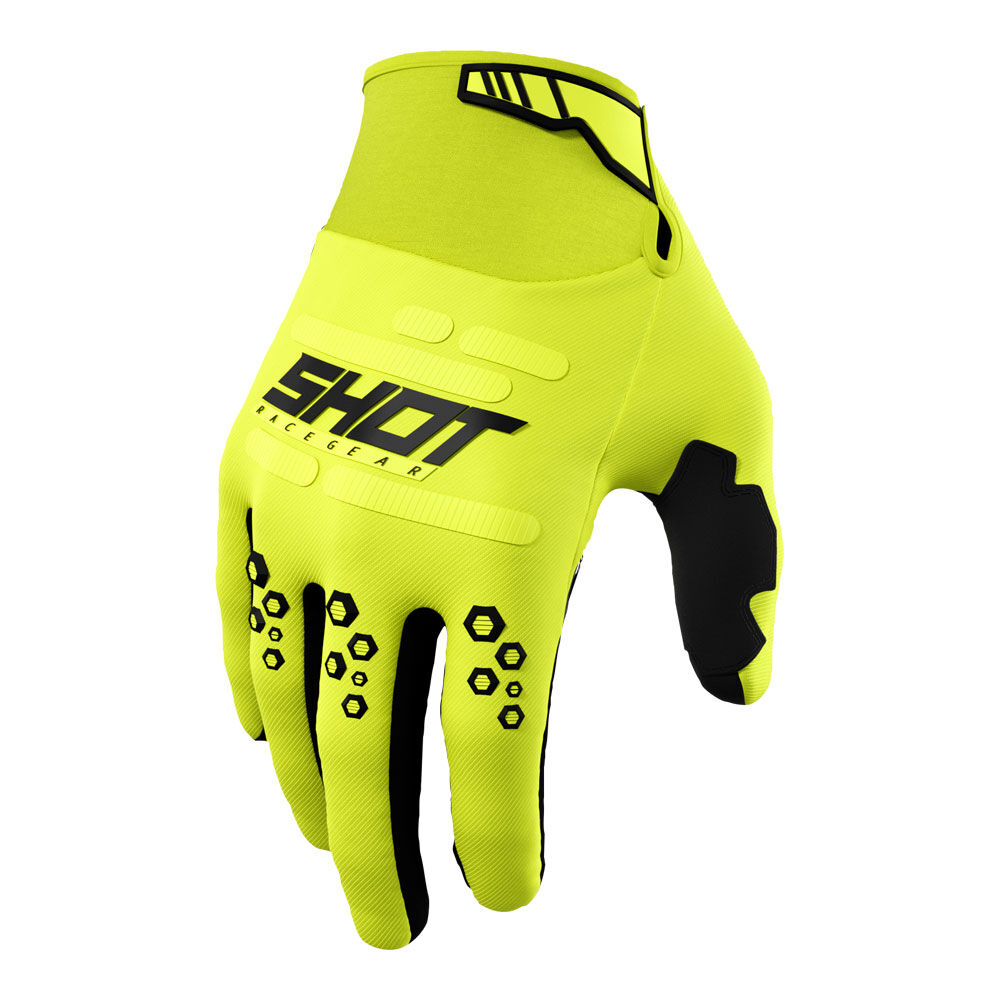 SHOT VISION GLOVES NEON YELLOW 08/S