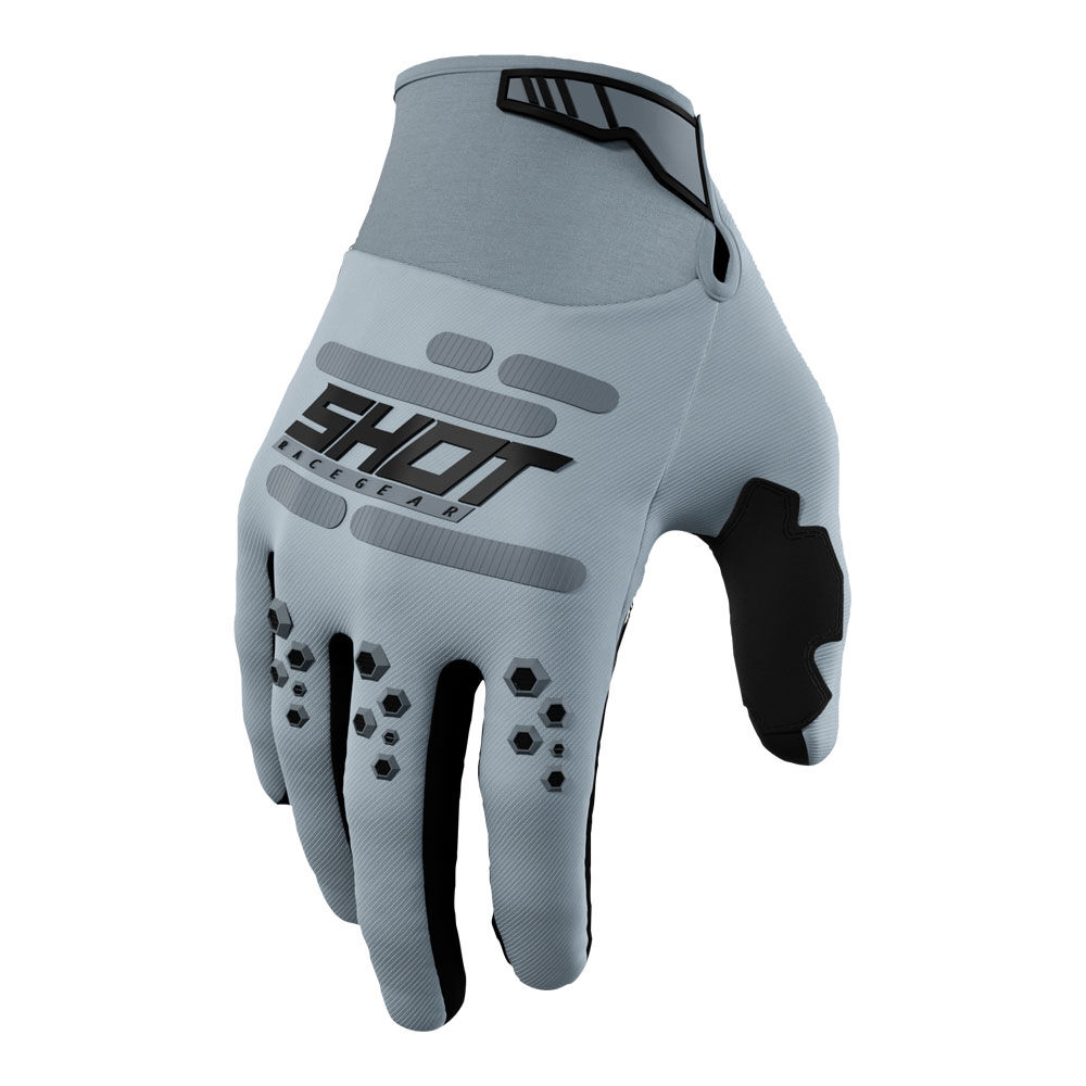 SHOT VISION GLOVES GREY 08/S