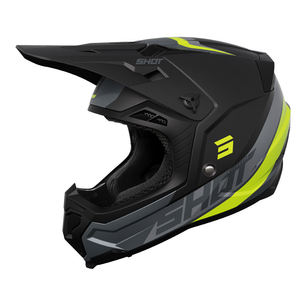 SHOT CORE HELMET CUSTOM BLACK/NEON YELLOW S