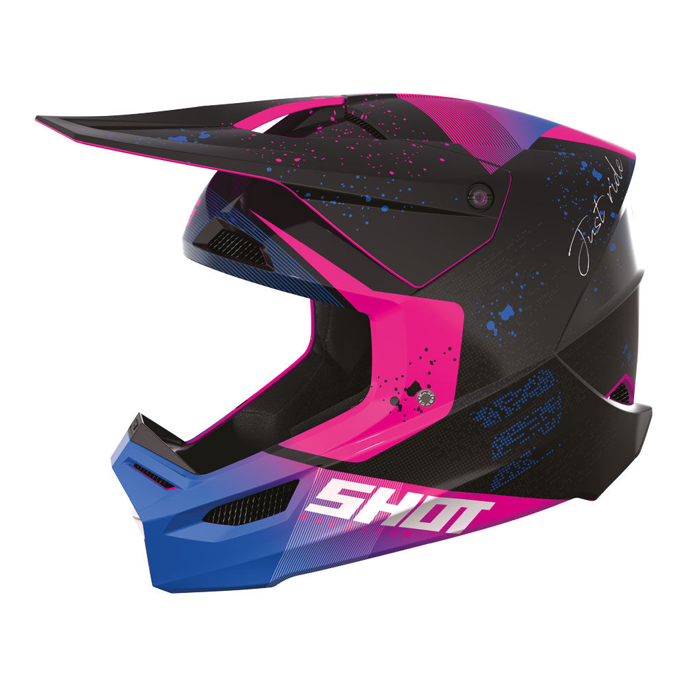 SHOT FURIOUS KIDS HELMET MATRIX PURPLE GLOSSY S