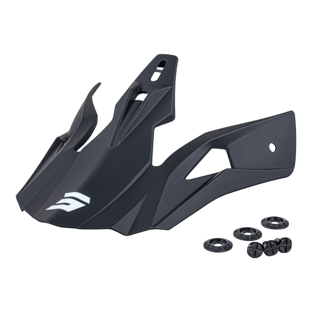 SHOT PULSE KIDS REPLACEMENT PEAK SOLID BLACK MATT