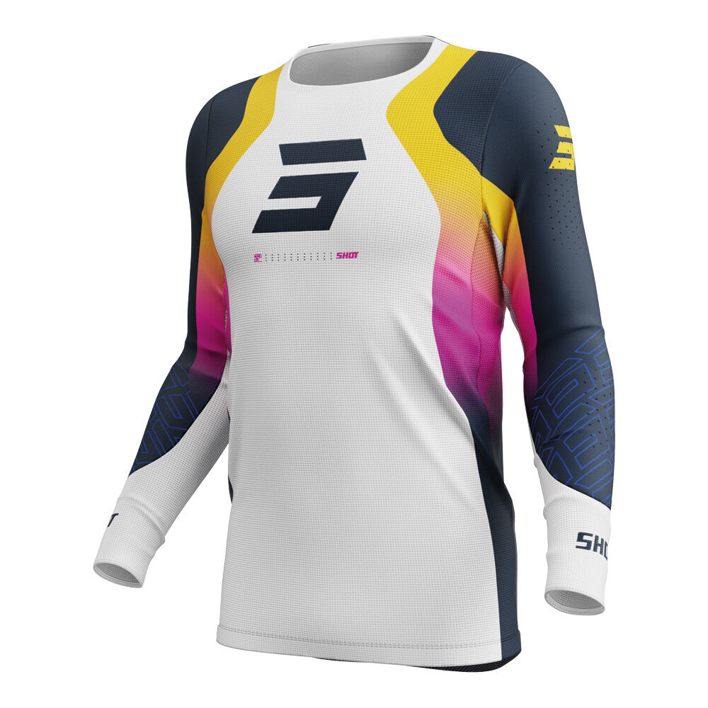 SHOT AEROLITE ULTRA JERSEY BLUE/ORANGE/PINK S