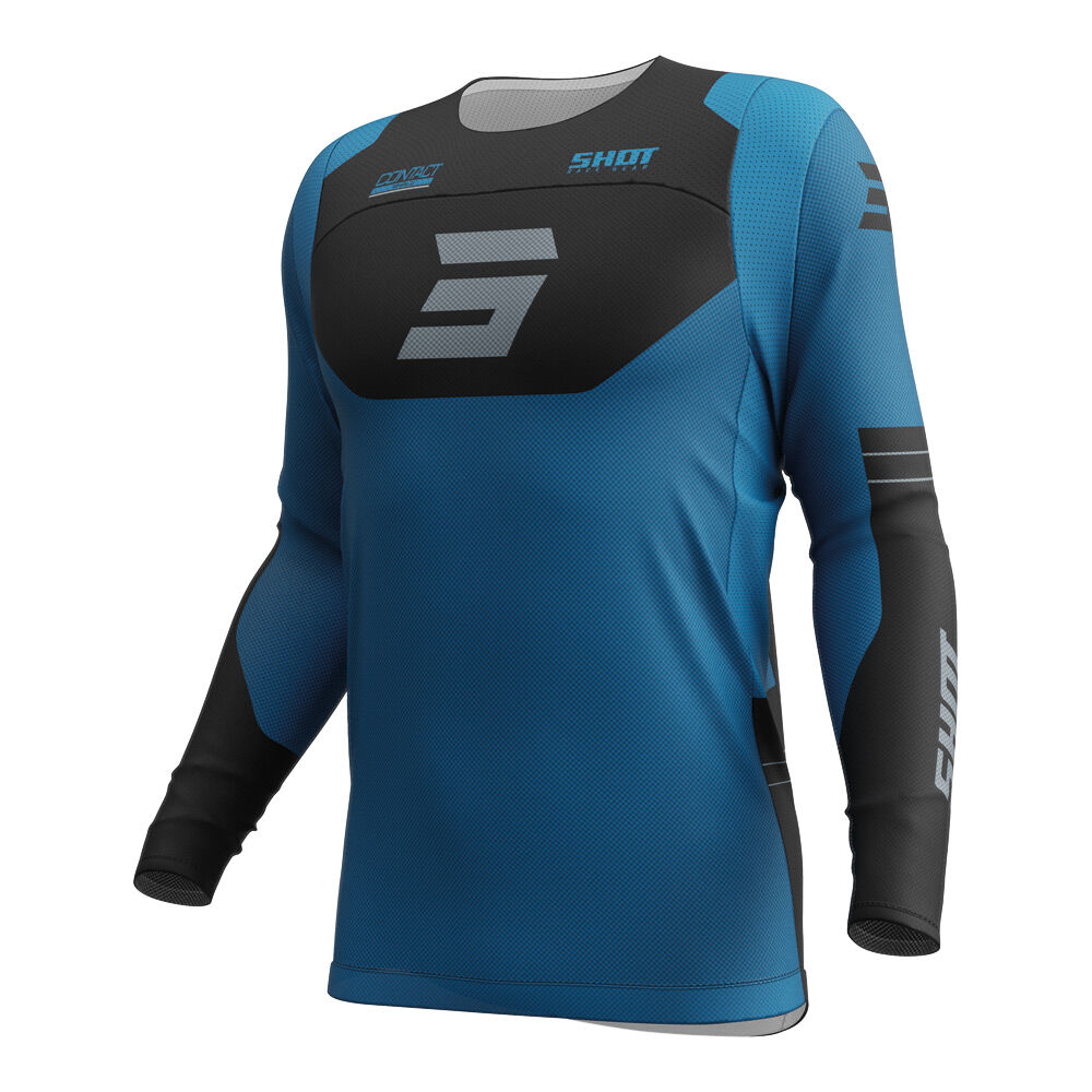 SHOT CONTACT SHIELD JERSEY BLUE M