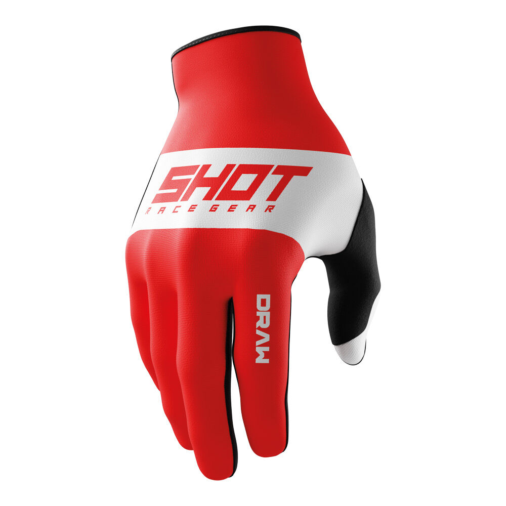 SHOT DRAW GLOVES SKY RED 08/S