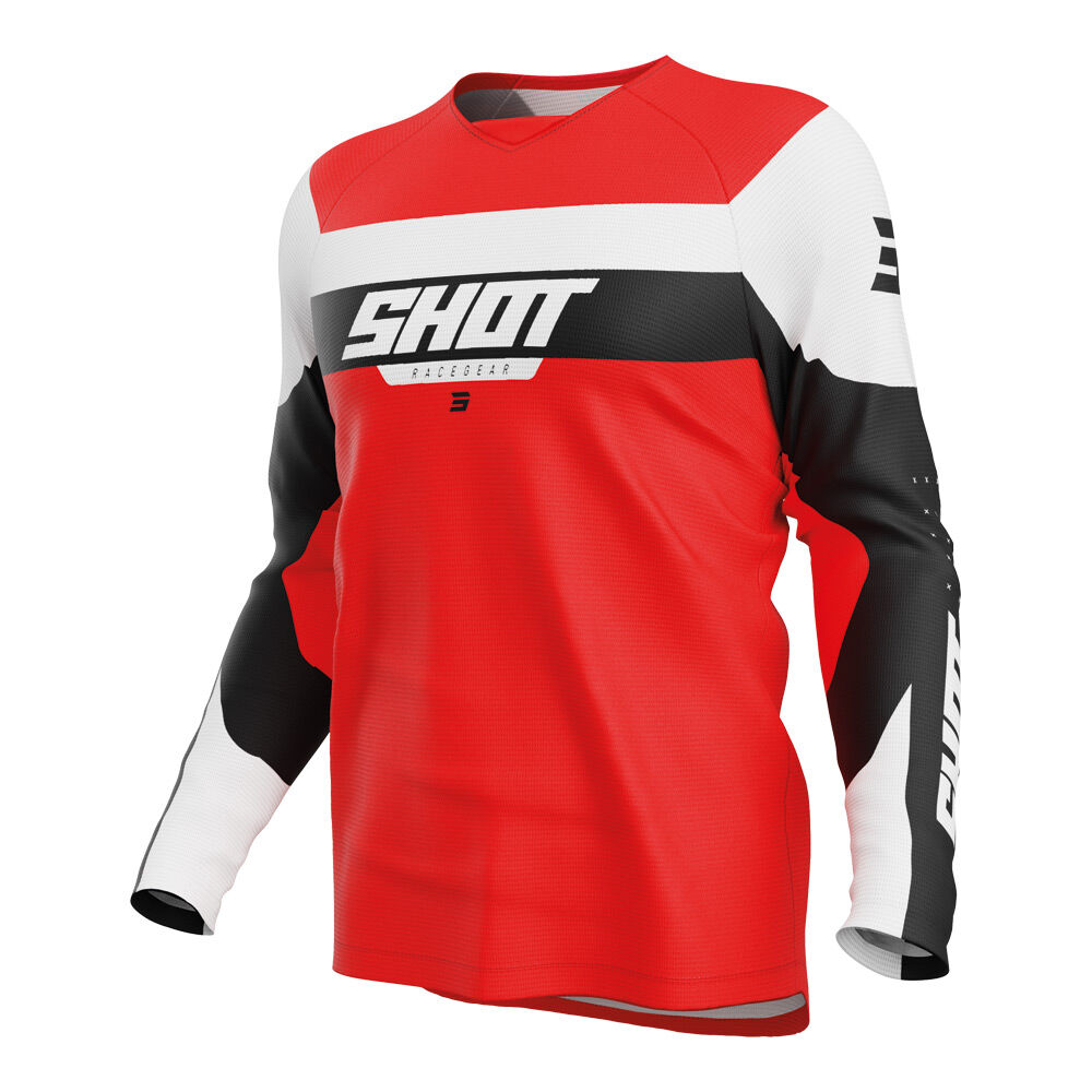 SHOT DRAW LEAGUE KIDS JERSEY RED 8/9