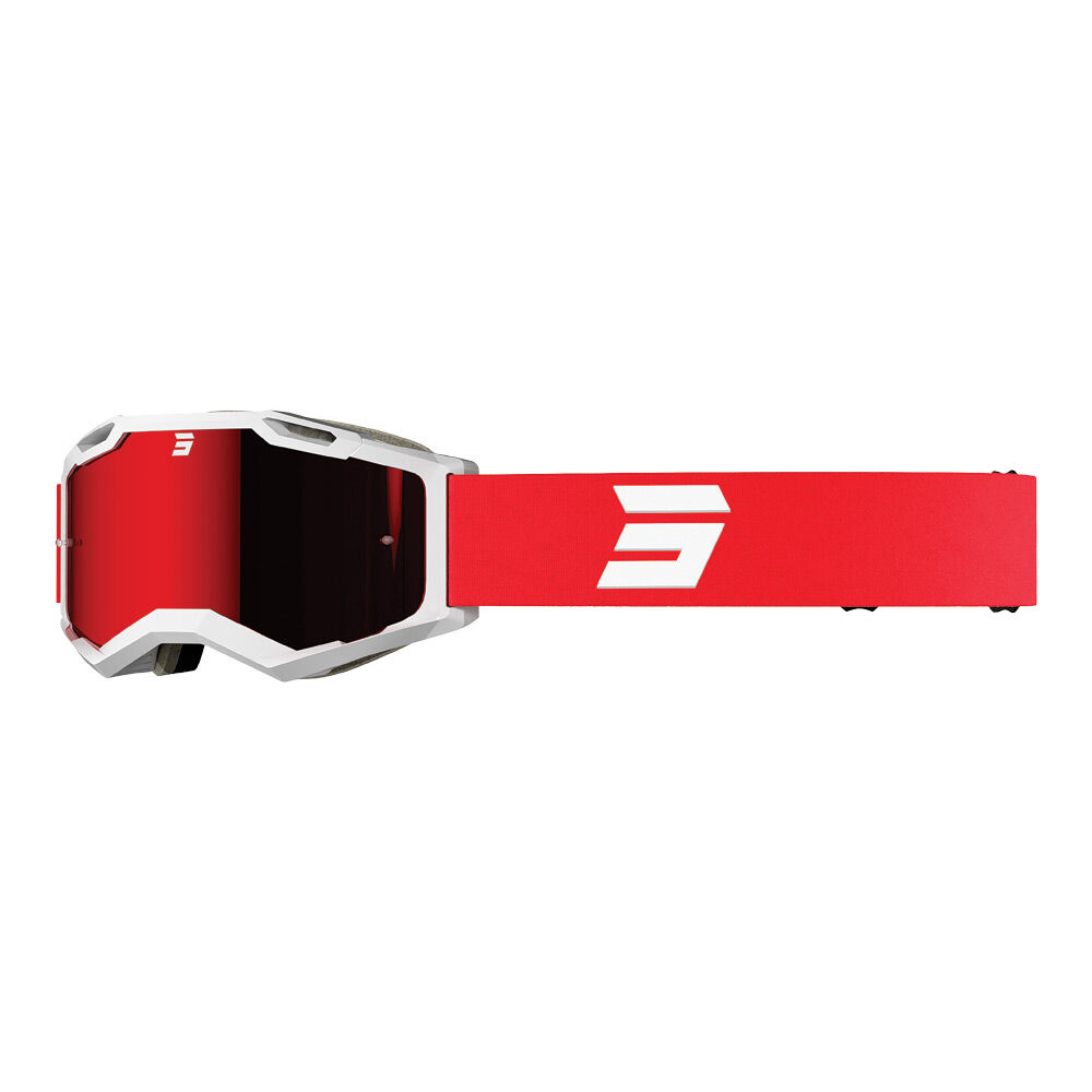 SHOT IRIS 2.0 GOGGLES TECH WHITE RED GLOSS