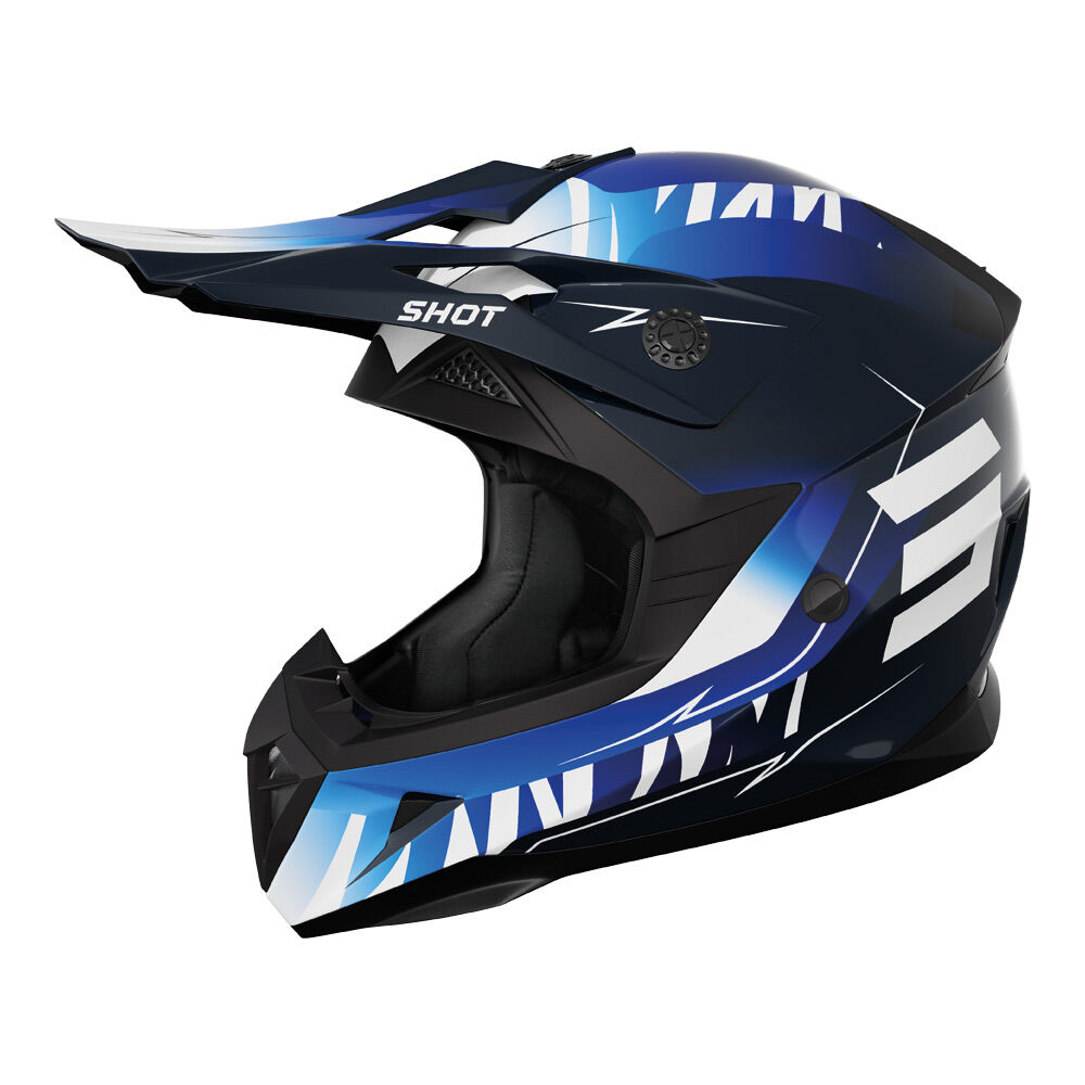 SHOT PULSE X-TREME KID HELMET BLUE GLOSSY L
