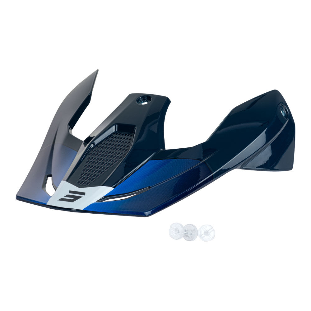 SHOT FURIOUS KIDS HELMET PEAK APEX BLUE GLOSS