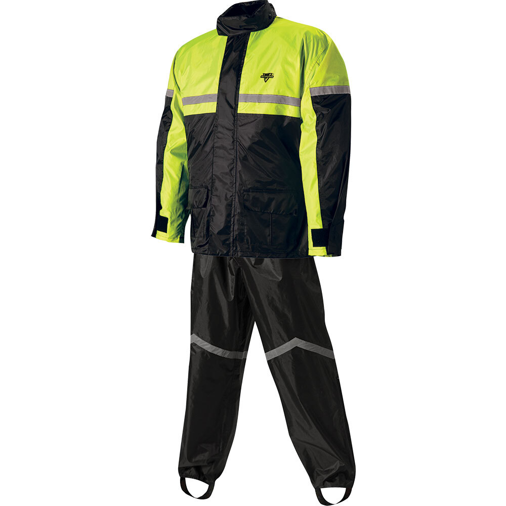 Nelson-Rigg RAINSUIT SR-6000-HVY-01-S 2 Piece Hi-Viz Black S (CTN 5)