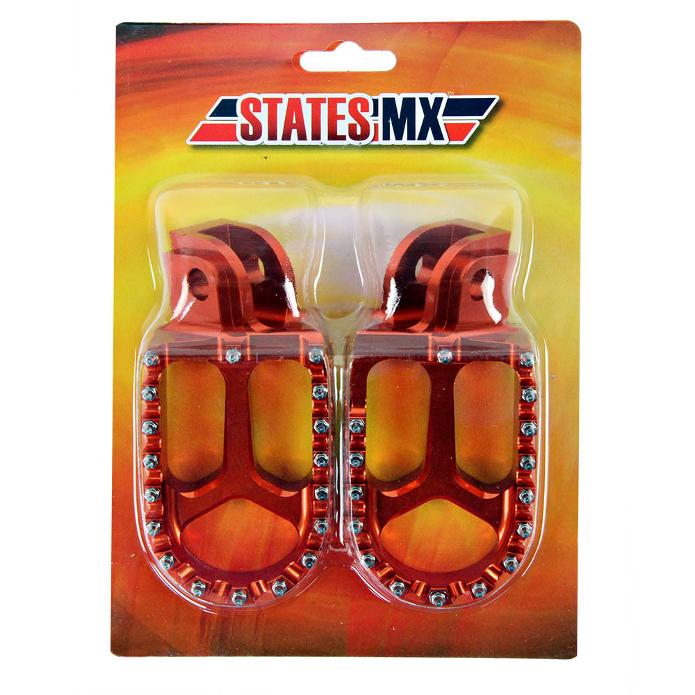 FOOTPEGS STATES MX KTM ORANGE