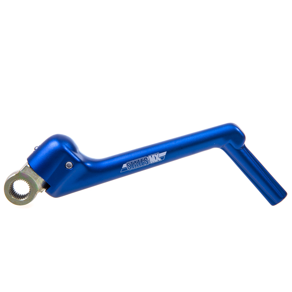 ALLOY KICKSTART LEVER YAM STATES MX BLUE