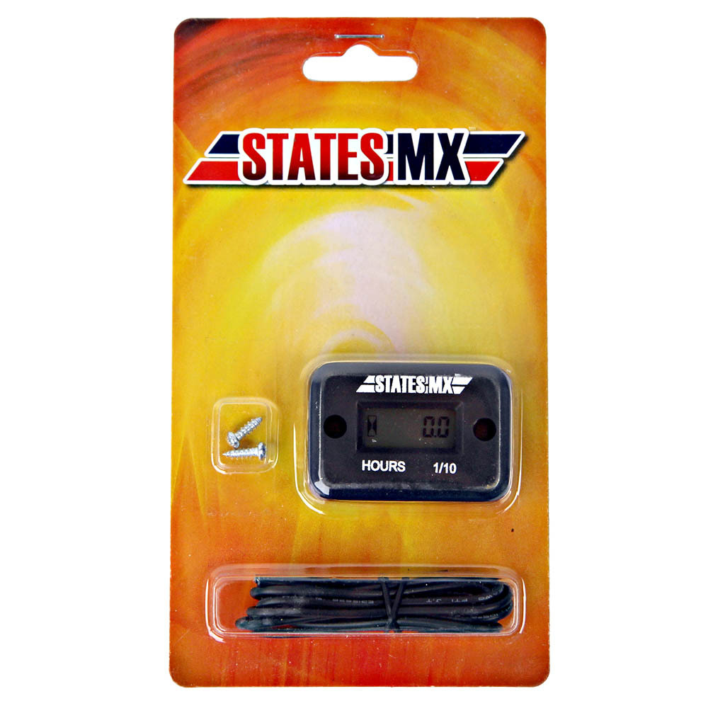 STATES MX HOUR METER - BLACK