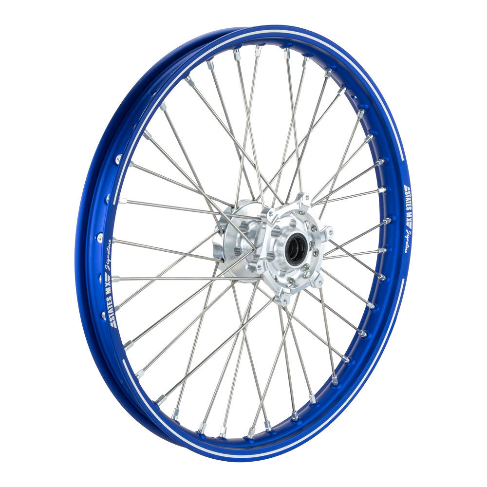 STATES MX SIGNATURE FRONT WHEEL YAMAHA YZ/YZF BLU/SIL/SIL