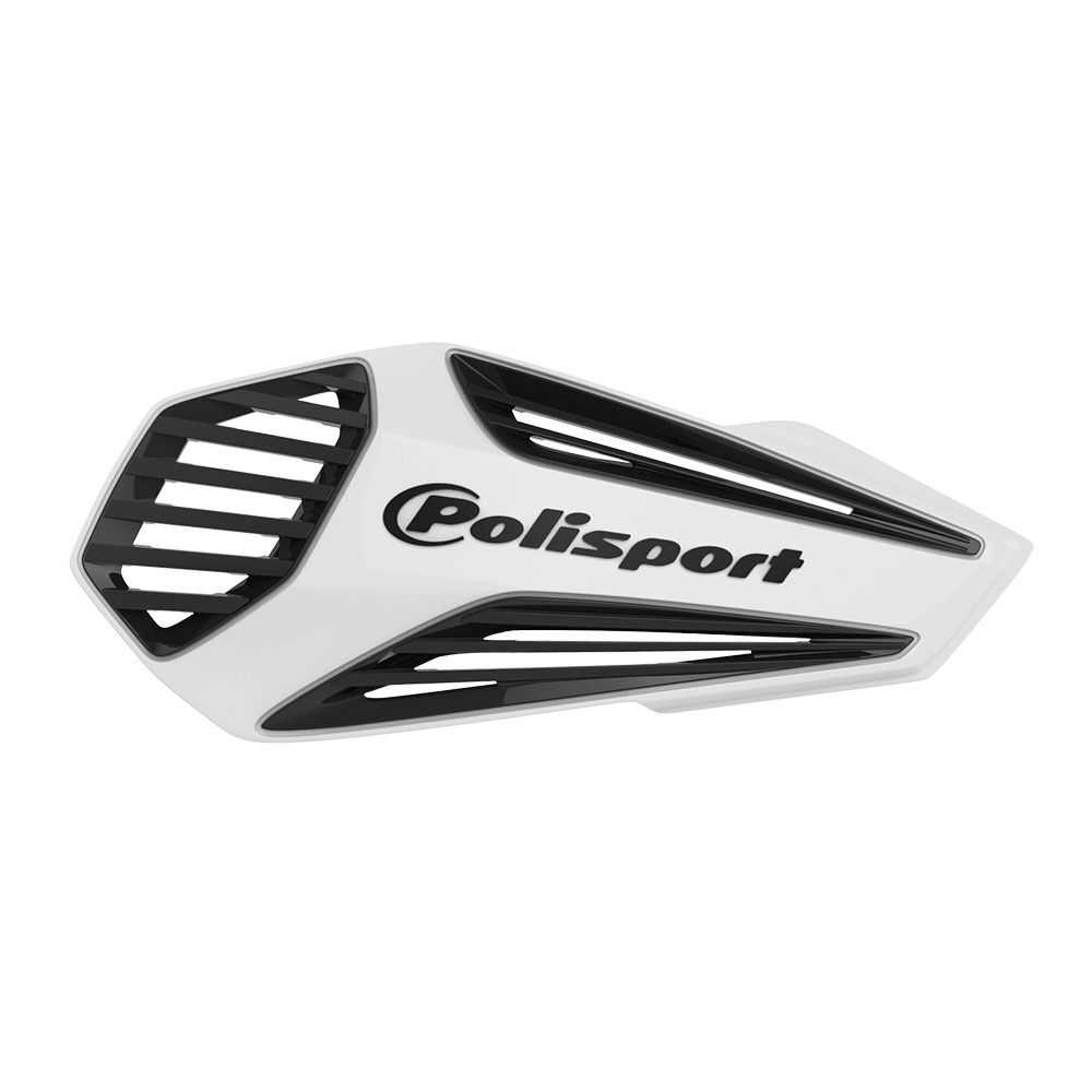 POLISPORT MX AIR HANDGUARD WHITE BLACK