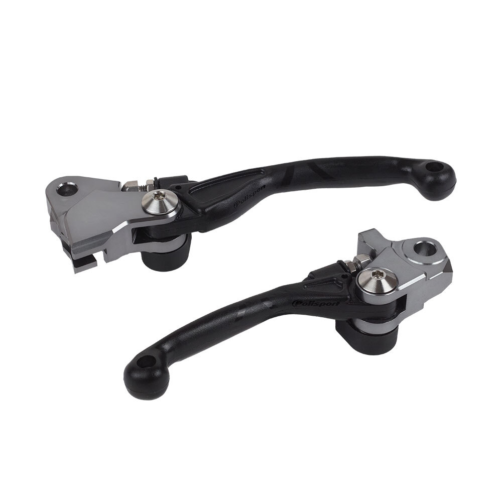 POLISPORT FOLDING LEVER SET SUZUKI RM-Z 250 07-22/RM-Z450 05-22 - BLACK