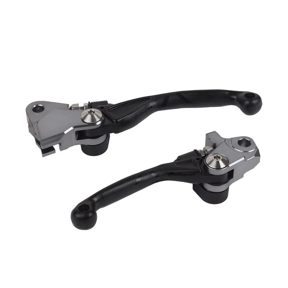 POLISPORT FOLDING LEVER SET HUSQVARNA TE/FE 19-22 - BLACK