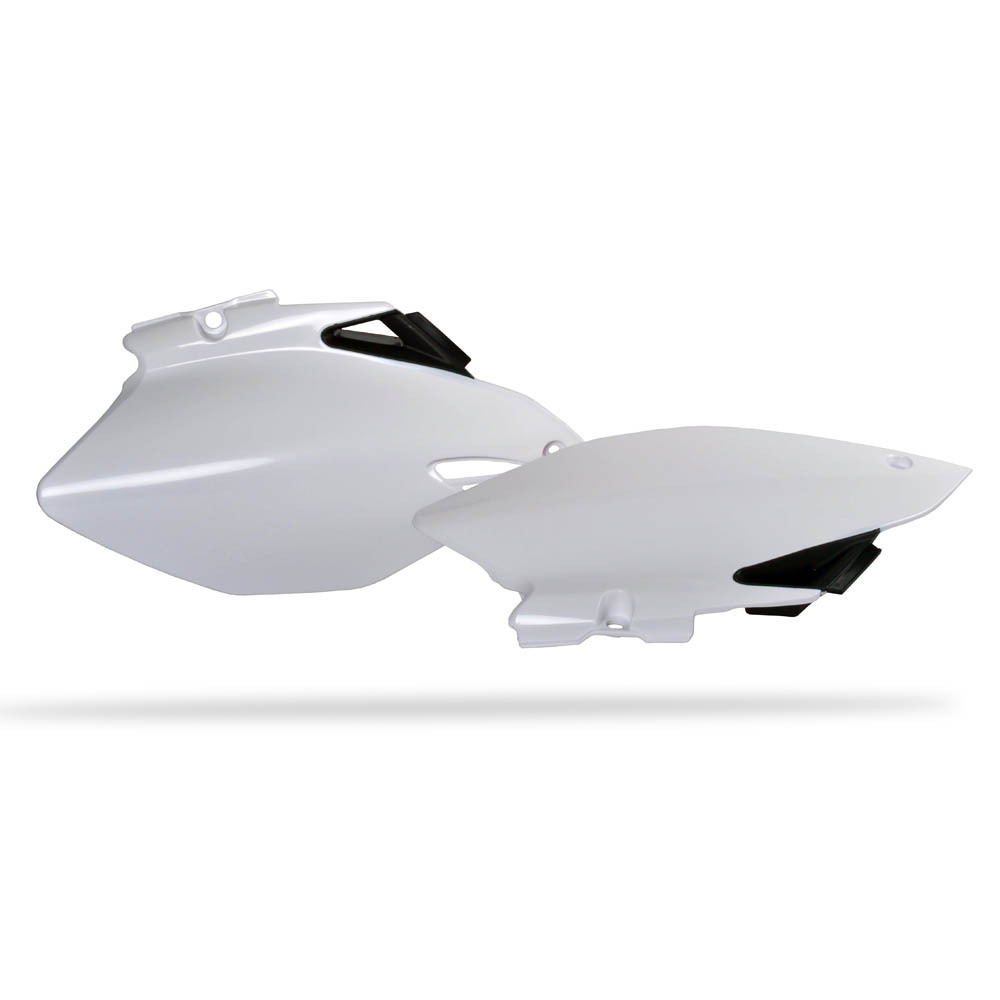 POLISPORT SIDE COVERS YAMAHA YZF - WHITE/BLACK [B6]