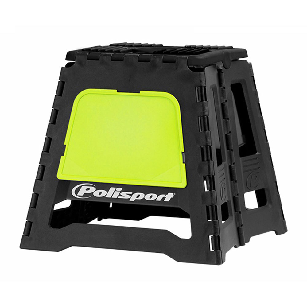 POLISPORT FOLDING BIKE STAND BLACK/FLUORO YELLOW [CTN5]