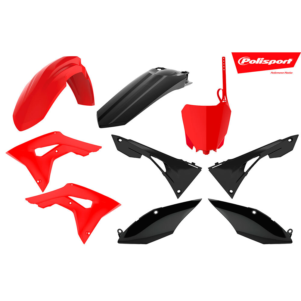 POLISPORT MX KIT HONDA CRF250R 18-21/CRF450R 17-20 - RED/BLACK