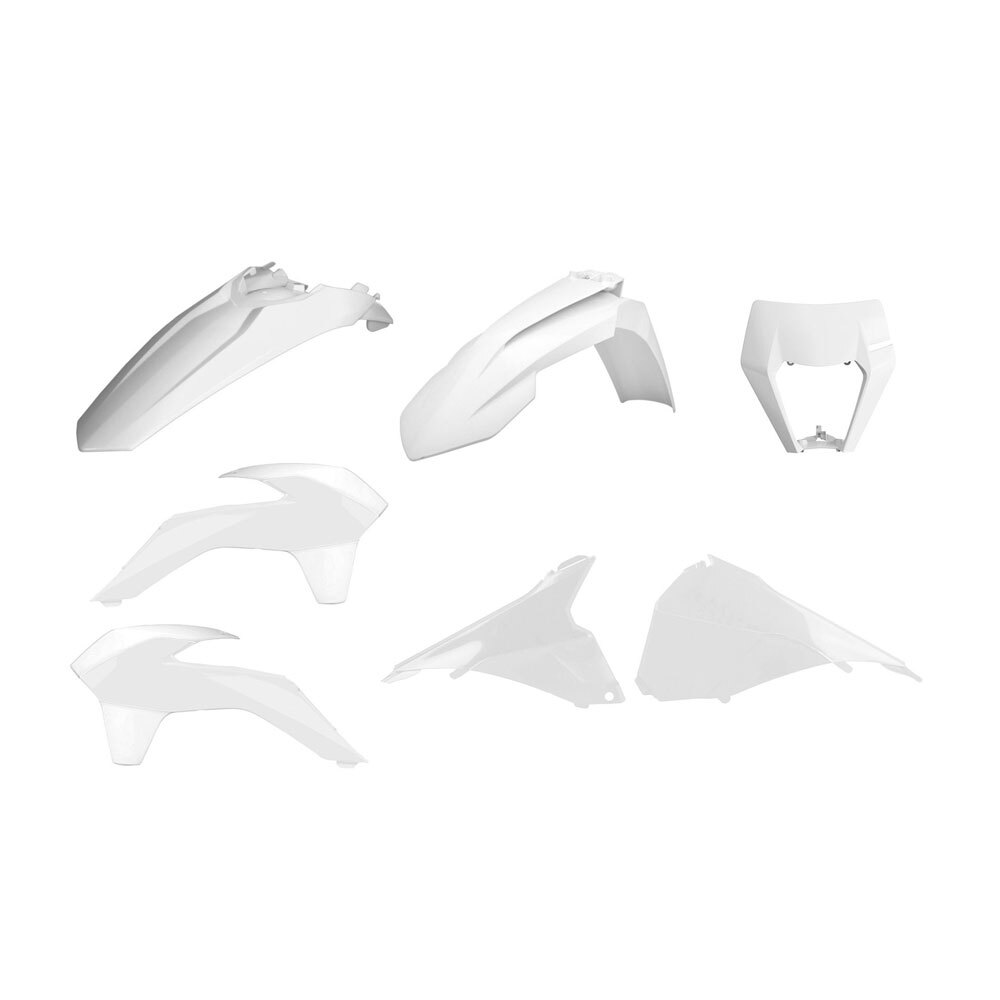 POLISPORT ENDURO KIT - RESTYLE - KTM EXC/EXCF 14-16 - WHITE (INCL H/L MASK)