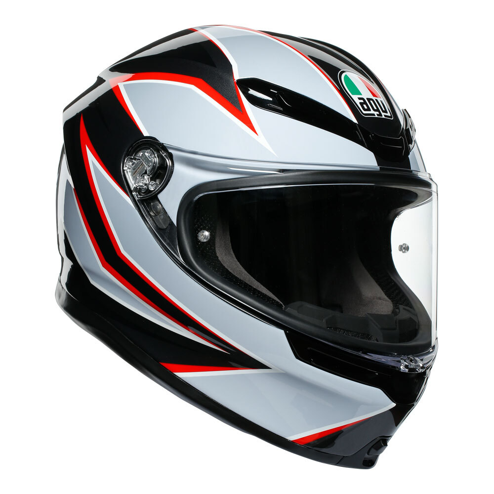 AGV K6 FLASH MATT BLACK/GREY/RED S (216301A2MY010)