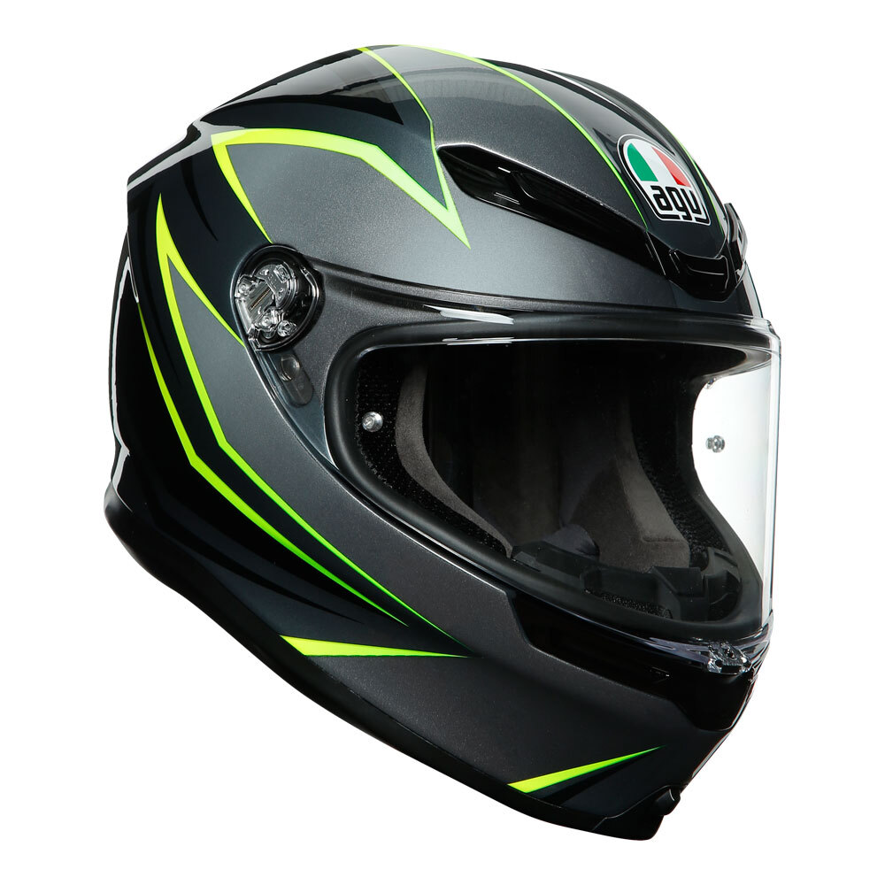 AGV K6 FLASH GREY/BLACK/LIME S (216301A2MY011)