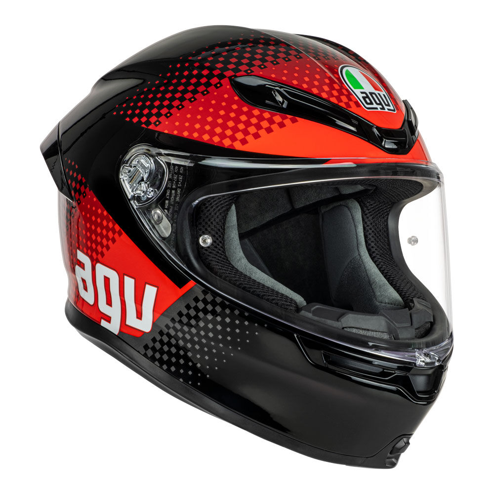 AGV K6S SMU FISION BLACK/RED S