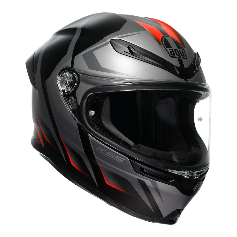 AGV K6S KARVE BLACK GREY RED S