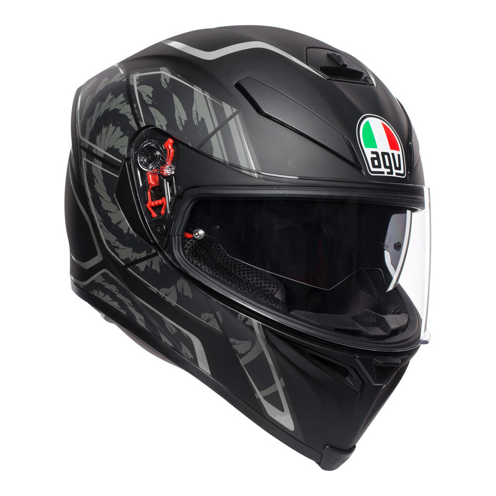 AGV K5 S TORNADO MATT BLACK/SILVER XS (0041A2HY040004)