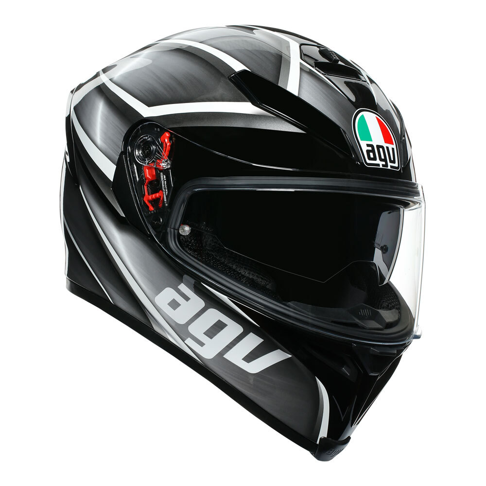 AGV K5 S TEMPEST BLACK/SILVER S (210041A2MY051)