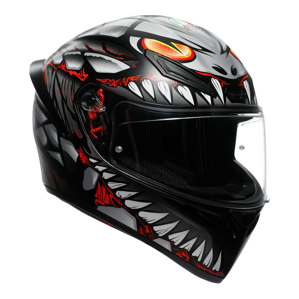 AGV K1S LYZARD BLACK GREY RED M