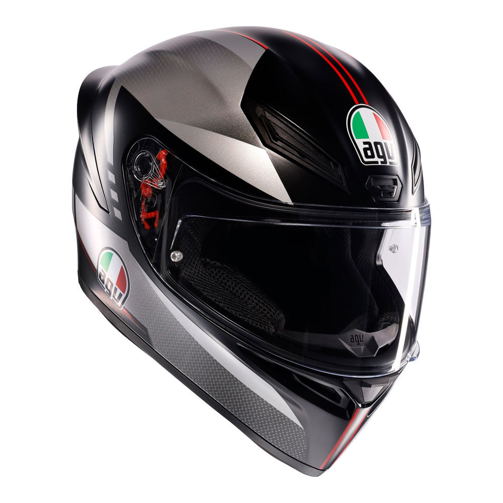 AGV K1S LAP MATT BLACK GREY RED XS