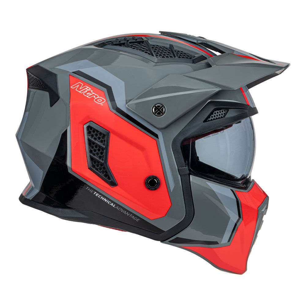 NITRO NZ302 FIGHTER GREY / ORANGE S