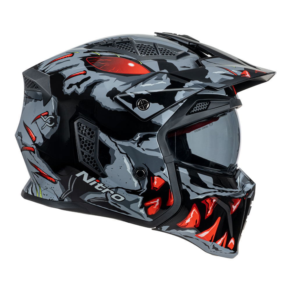 NITRO NZ302 TOXIC GREY / RED S