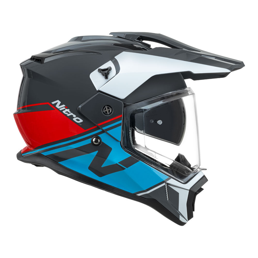 NITRO MX780 ADVENTURE GLOSS GREY/L-BLUE/WHITE/RED S