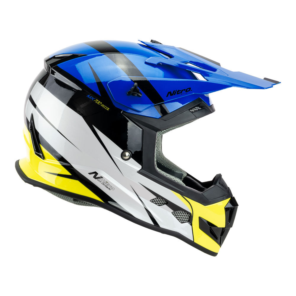 NITRO MX700 RECOIL BLK/BLUE/WHT/FLURO M