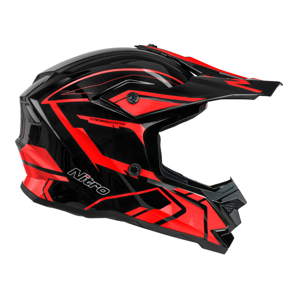 NITRO MX710 YOUTH SHARD II RED/BLACK YS