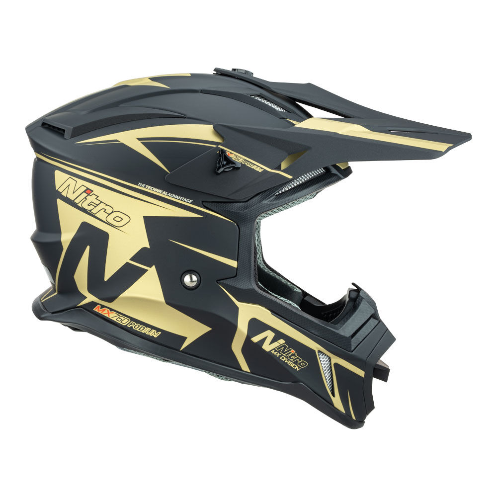 NITRO MX760 PODIUM SATIN BLACK/GOLD M