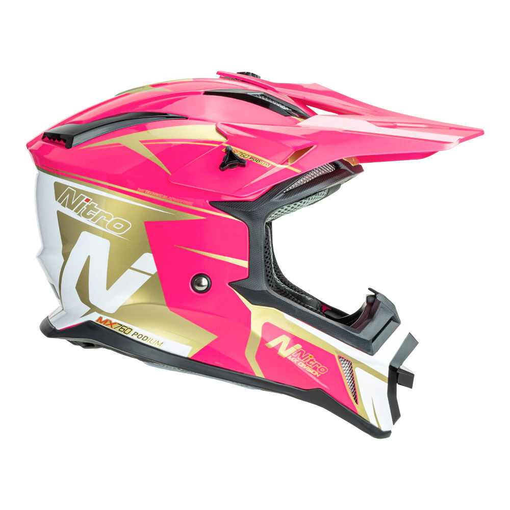 NITRO MX760 PODIUM PINK/WHITE/GOLD XS