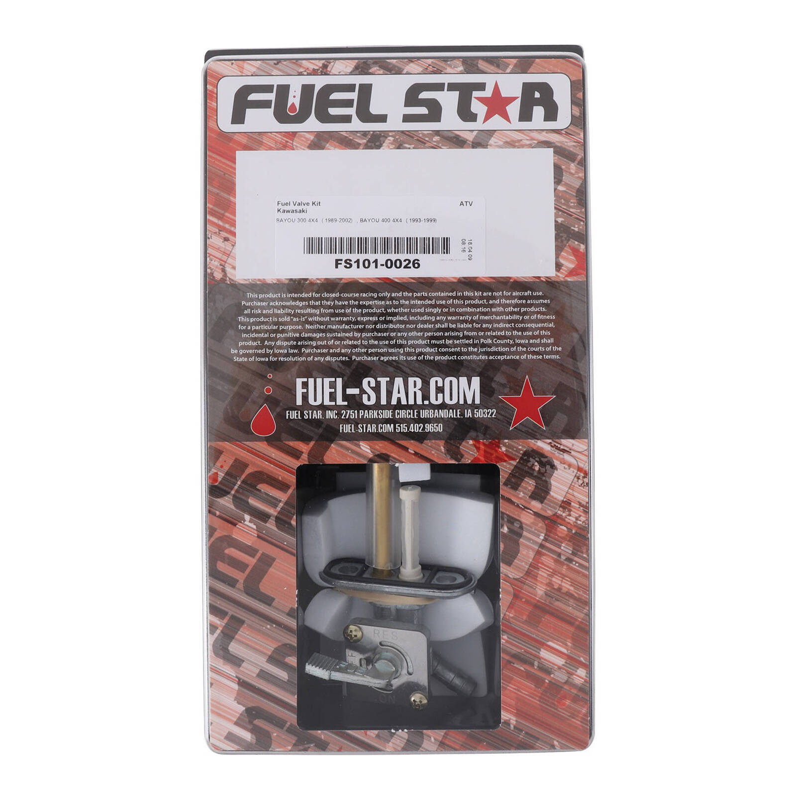 All Balls Racing Fuel Tap Kit (FS101-0026)