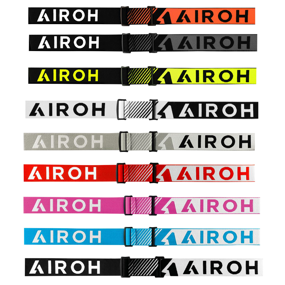 AIROH BLAST XR1 GOGGLE STRAPS - BLACK/ORANGE