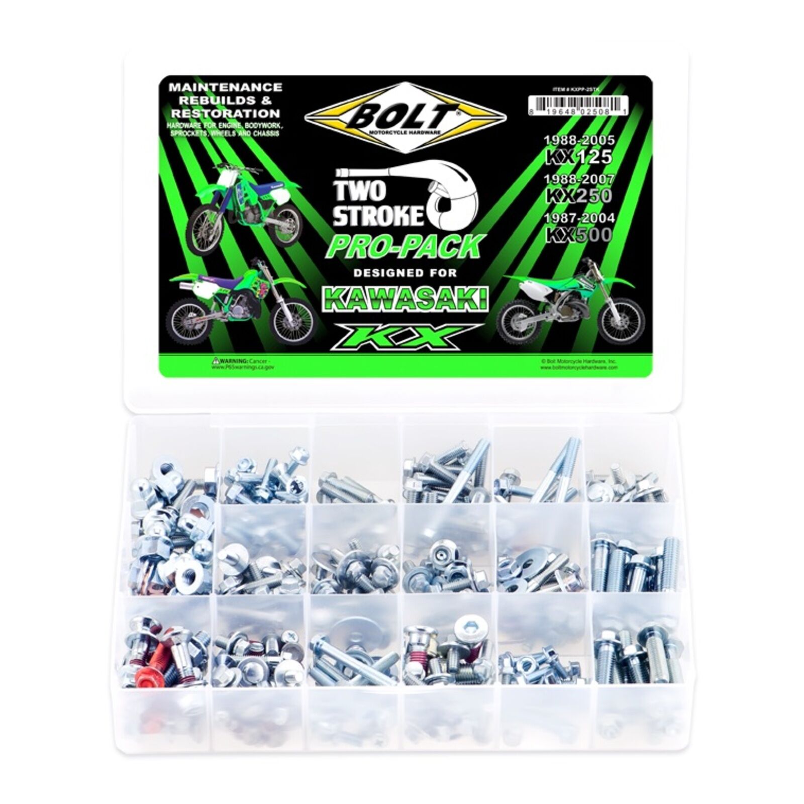 Bolt 2-Stroke Pro Pack for Kawasaki KX88-05  KX125/KX250  87-04 KX500