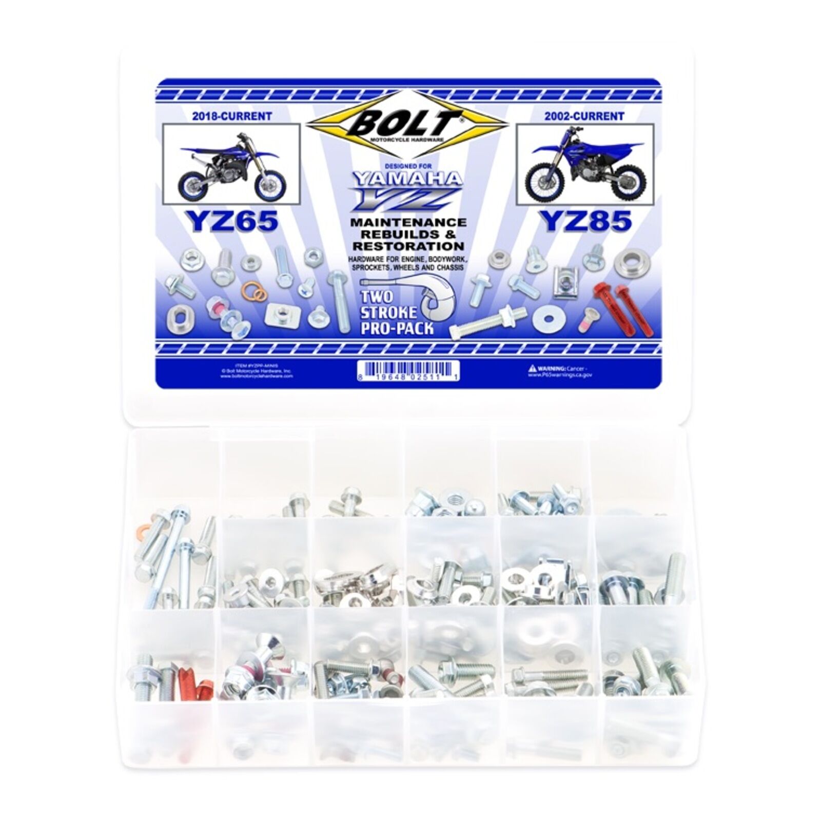 Bolt 2-Stroke Pro Pack for Yamaha Minis '18+ YZ65  '02+ YZ85