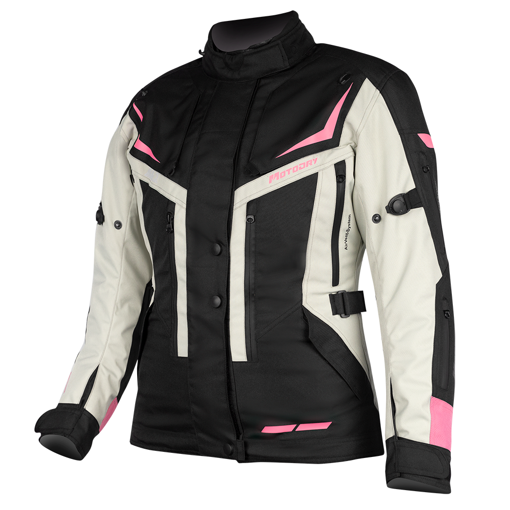 MOTODRY RALLYE 2 JACKET BLACK/GREY/MAGENTA - 10