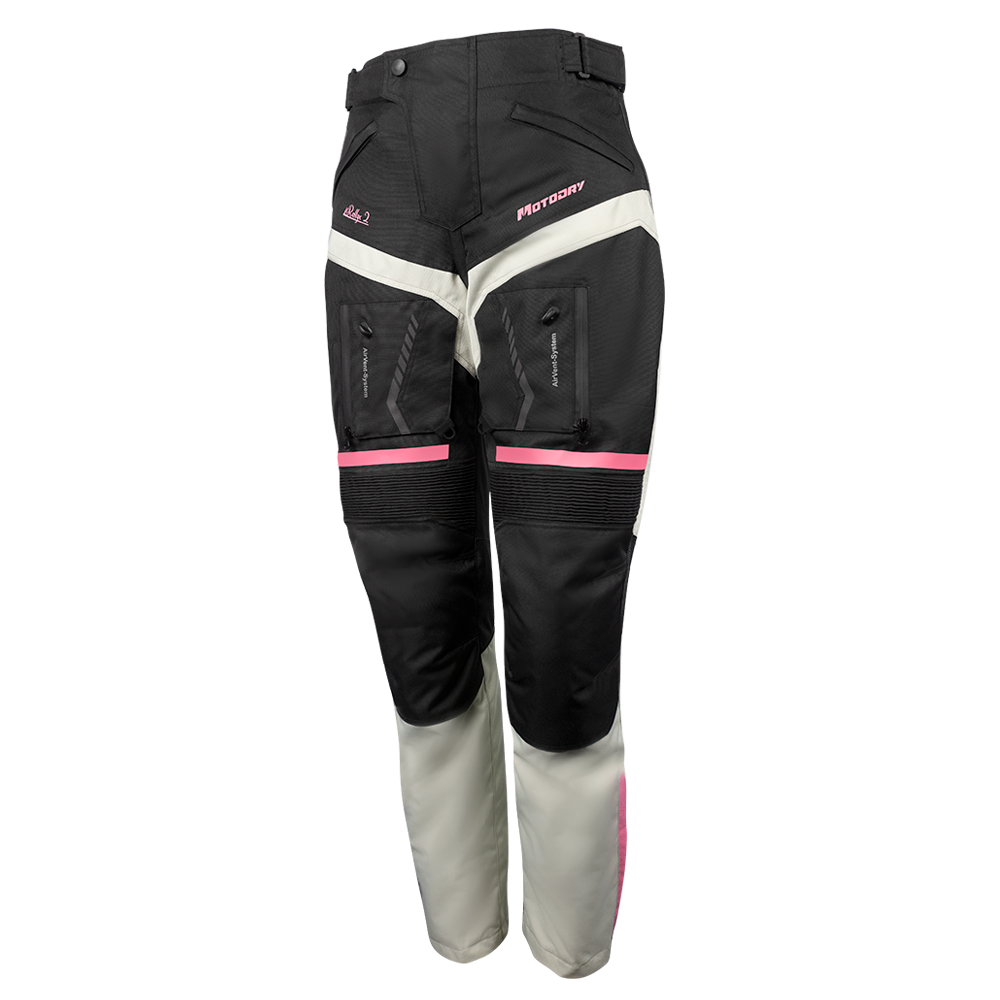 MOTODRY RALLYE 2 PANTS BLACK/GREY/MAGENTA - 10