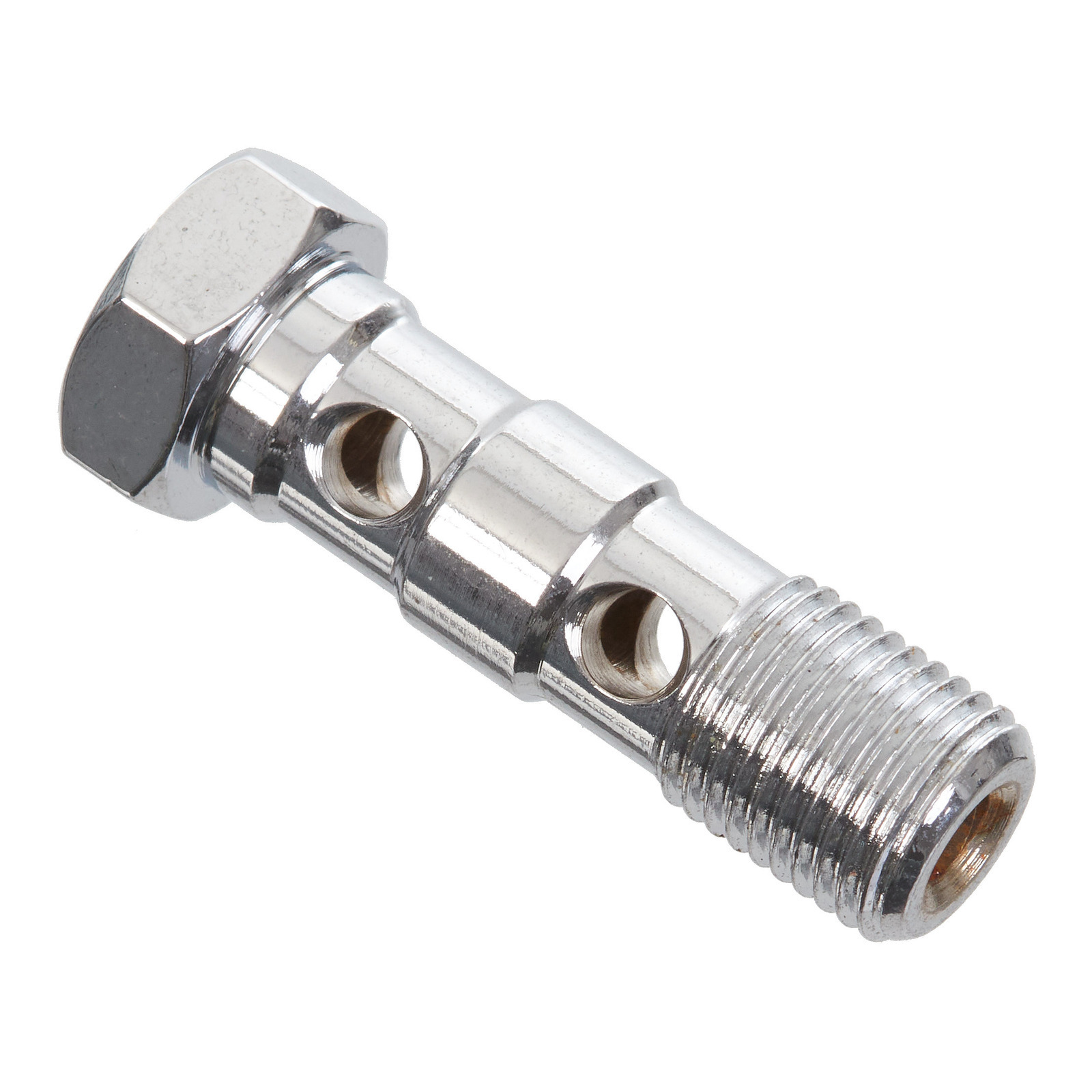 Whites Brake - 10mm Double Banjo Bolt - Chrome 10x1.0